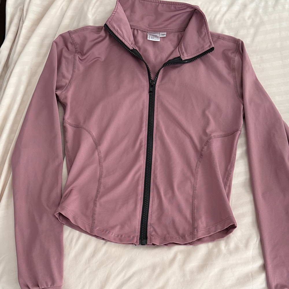 Fashion Bug Dusty Rose Zip-Up Jacket